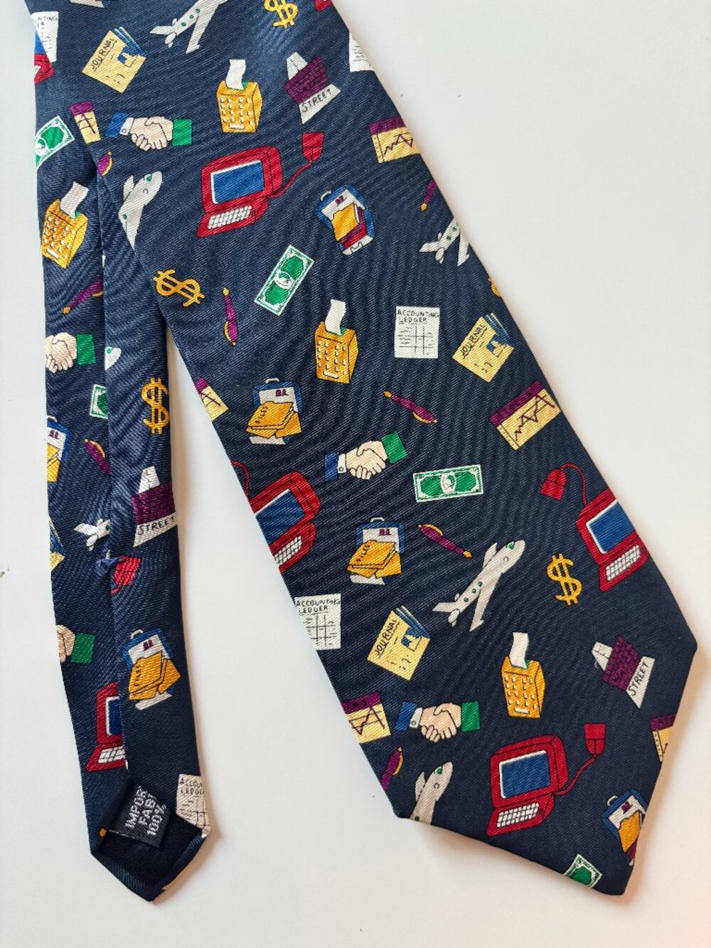 Vintage Save the Children 100% Silk Tie Kids View of Business by Cara, Age 16